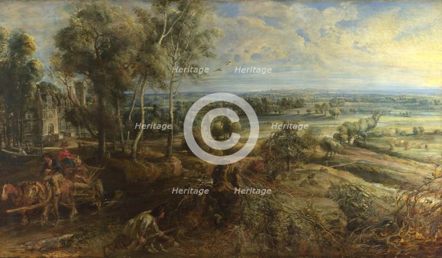 A View of Het Steen in the Early Morning, ca 1636. Artist: Rubens, Pieter Paul (1577-1640)