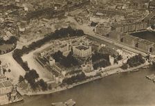 A View of His Fortress Unimagined By William The Conqueror: The Tower from the Air c1935. Creator: Unknown