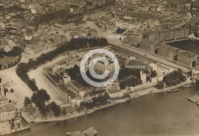 'A View of His Fortress Unimagined By William The Conqueror: The Tower from the Air', c1935. Creator: Unknown.