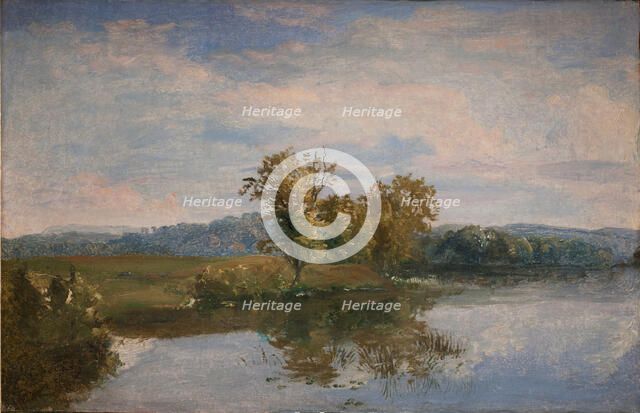 A View of Lake Vejl near Silkeborg, Jutland, 1843. Creator: Dankvart Dreyer.