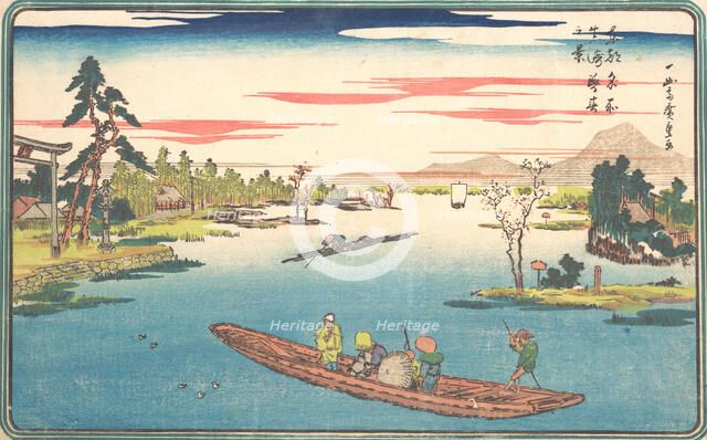 A View of Late Spring at Masaki, 1831., 1831. Creator: Ando Hiroshige.