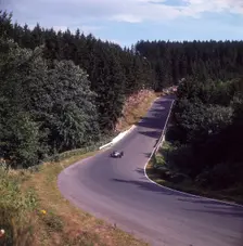 A view of part of the Nurburgring race track, German Grand Prix, Germany, 1963