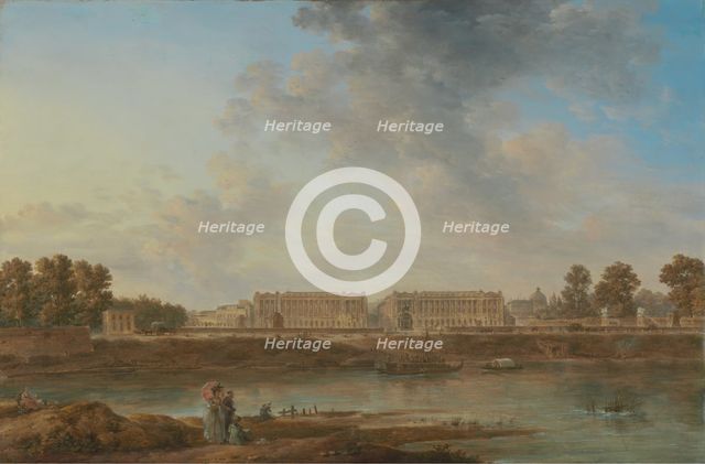 A View of Place Louis XV, about 1775-1787. Creator: Alexandre Jean Noel.