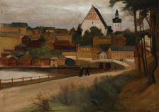 A view of Porvoo, 1899. Creator: Magnus Enckell