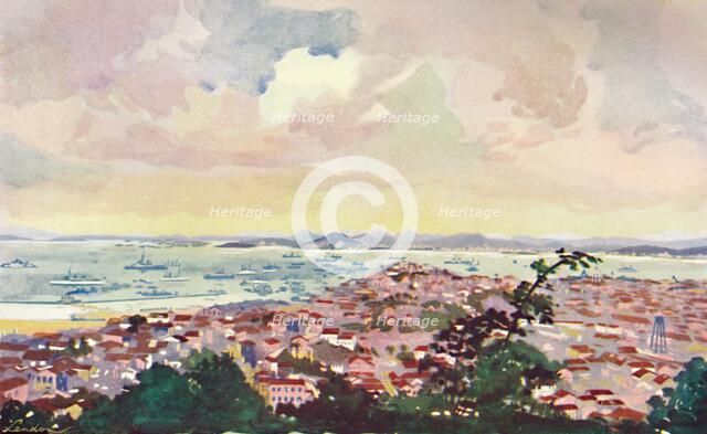 'A View of Rio and the Bay', 1914.  Artist: Unknown.