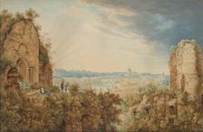A View of Rome from the Palatine, 1813-17 (?). Creator: Carl Ludwig Frommel