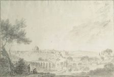 A View of Rome with St Peter's, c1754. Creator: Richard Wilson