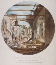 A view of St James's Church, Clerkenwell Islington, London, 1789. Artist: Francis Jukes