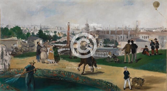 A View of the 1867 Exposition Universelle in Paris (Vue de L’Exposition Universelle de 1867). Artist: Manet, Édouard (1832-1883)