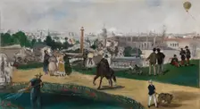 A View of the 1867 Exposition Universelle in Paris (Vue de L’Exposition Universelle de 1867). Artist: Manet, Édouard (1832-1883)