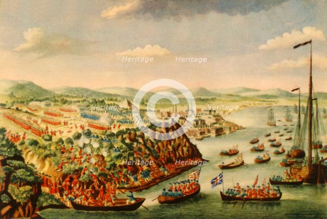 'A View of the Taking of Quebec, September 13th 1759', (1941).  Creator: Unknown.