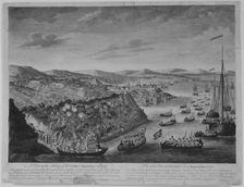 A View of the Taking of Quebec, September 13, 1759, ca. 1760. Creator: Bowles & Carver