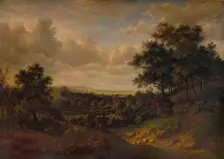 A View of the Thames: Greenwich in the distance 1820 Artist: Patrick Nasmyth