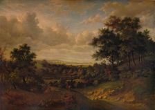 A View of the Thames: Greenwich in the distance 1820 Artist: Patrick Nasmyth