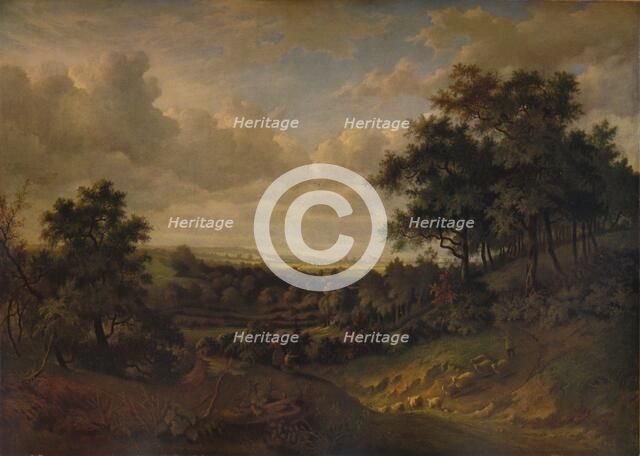 'A View of the Thames: Greenwich in the distance', 1820 Artist: Patrick Nasmyth.