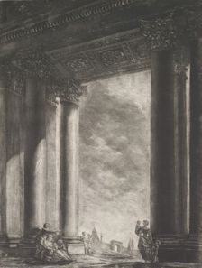A View of the Vestibule of Santa Maria Maggiore at Rome, 1765-67. Creator: Georges François Blondel