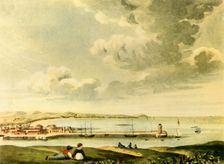 A View of the Bay and Pier of Douglas, Isle of Man 19th century?, (1946). Creator: J. Burman