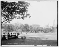 A View of the campus, U. of M., Ann Arbor, Michigan, between 1890 and 1901. Creator: Unknown