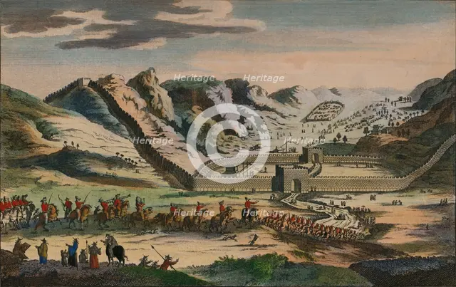 A View of the celebrated Great Wall of China, 1782. Artist: Unknown