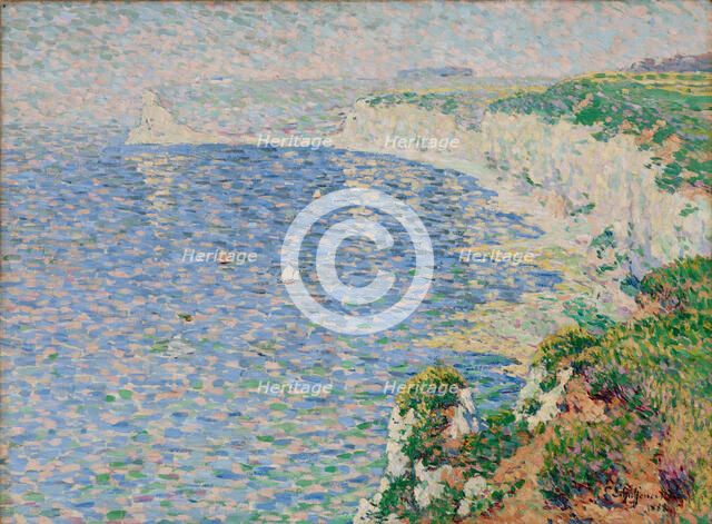 A View of the Cliffs at Etretat, 1888. Creator: Emile Schuffenecker.