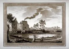 A view of the fire engine of Chelsea Waterworks taken from the roadside 1783. Artist: Anon