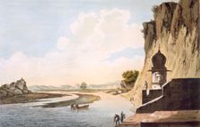 A View of the Gaut at Etawa, on the Banks of the River Jumna, pub. 1785-88. Creator: William Hodges (1744-97)