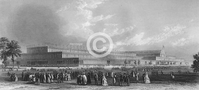 'A View of the Great Industrial Exhibition in Hyde Park', 1859. Artist: JC Armytage.