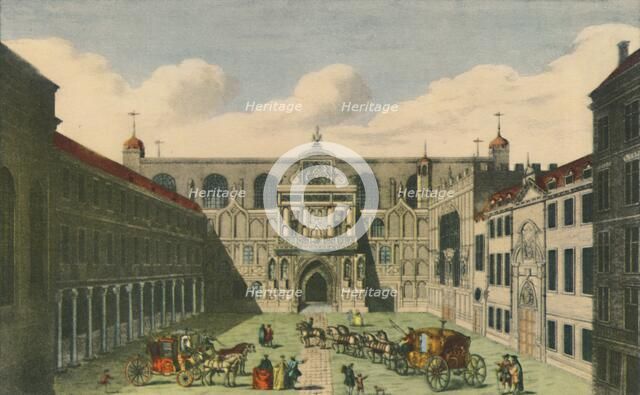 'A View of the Guildhall of the City of London', c1750s, (early 19th century), (1948). Creator: Unknown.