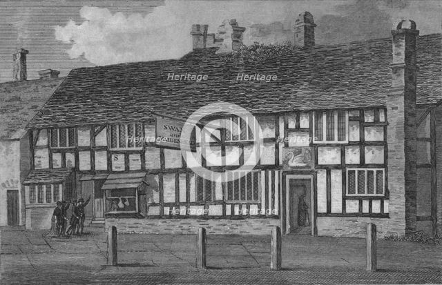 A view of the house in which William Shakespeare was born, 1806. Artist: James Basire II.