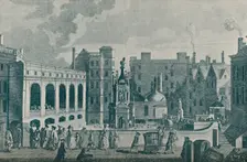 A View of the King and Queen's Baths and the Great Pump Room at Bath 1907