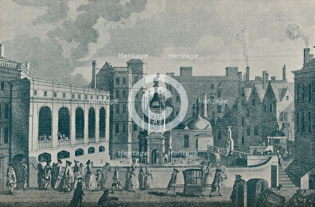 'A View of the King and Queen's Baths and the Great Pump Room at Bath', 1907. Artist: Unknown.