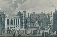 A View of the King and Queen's Baths and the Great Pump Room at Bath 1907