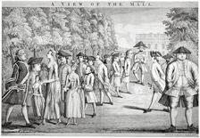 A View of the Mall Westminster, London, 1752. Artist: John June