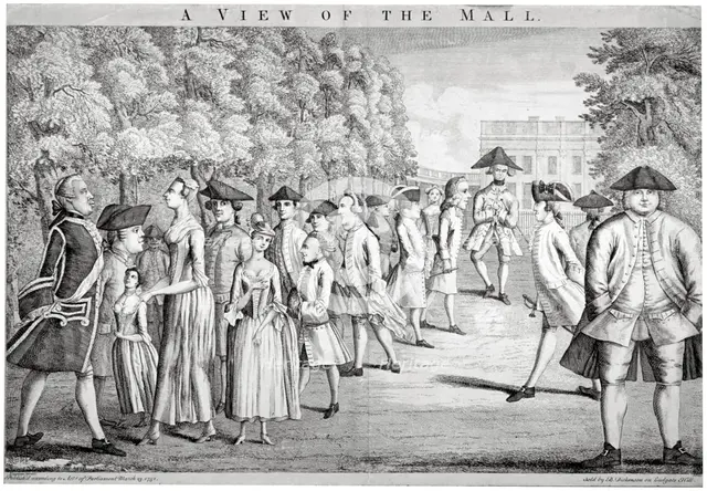 'A View of the Mall', Westminster, London, 1752.  Artist: John June
