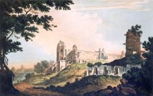 A View of the Mosque at Futtipoor Sicri, pub. 1785-88. Creator: William Hodges (1744-97)