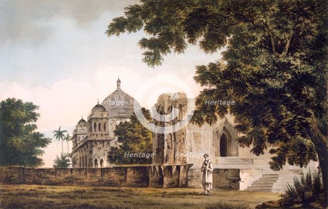 A view of the Mosque at Mounheer, pub. 1780-83. Creator: William Hodges (1744-97).