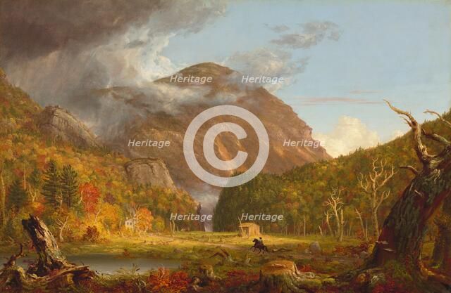 A View of the Mountain Pass Called the Notch of the White Mountains (Crawford Notch), 1839. Creator: Thomas Cole.