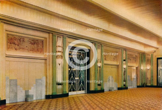 'A view of the new ballroom at Claridge's Hotel as designed by Oswald P. Milne', 1933. Artist: Unknown.