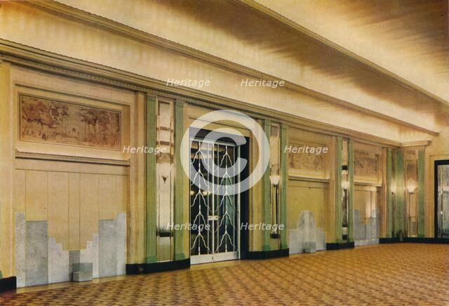 'A view of the new ballroom at Claridge's Hotel as designed by Oswald P. Milne', 1933. Artist: Unknown.