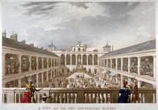 A View of the New Hungerford Market Westminster, London, 1833. Artist: J Harris