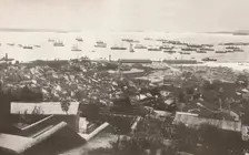 A view of the new quays at the time of construction 1914