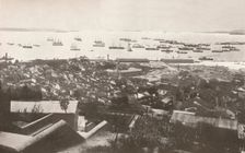 A view of the new quays at the time of construction 1914