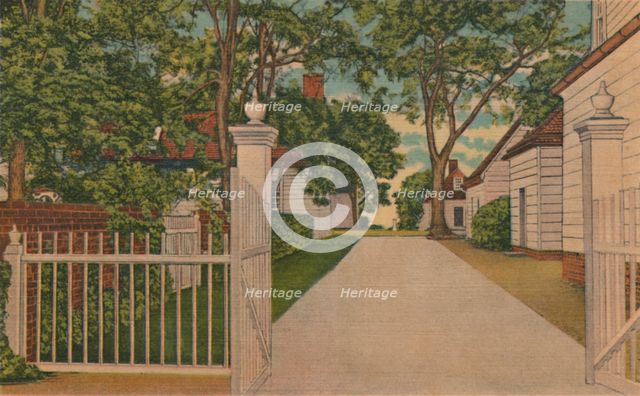 'A View of the North Lane', 1946. Artist: Unknown.