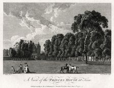 A View of the Princes House at Kew 1776. Artist: Michael Angelo Rooker