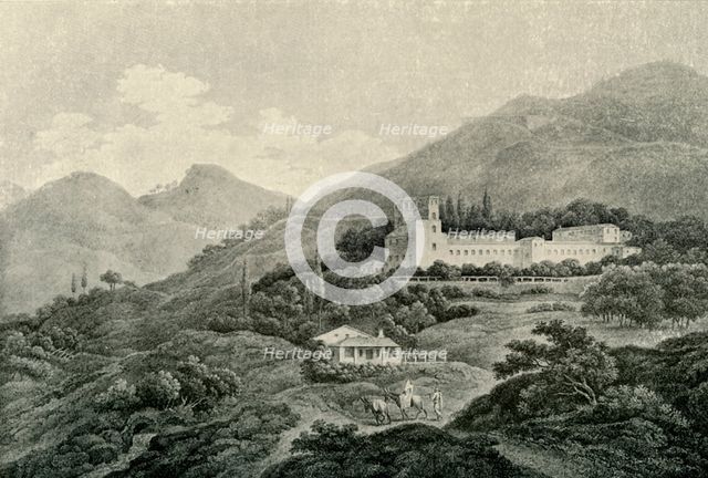 'A view of the Royal Villa of the Generalife at Granada', 19th century, (1907).  Creator: Unknown.