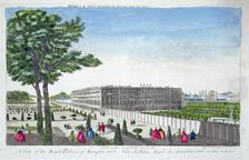 A view of the Royal Palace of Hampton Court, London, 1760. Creator: Unknown