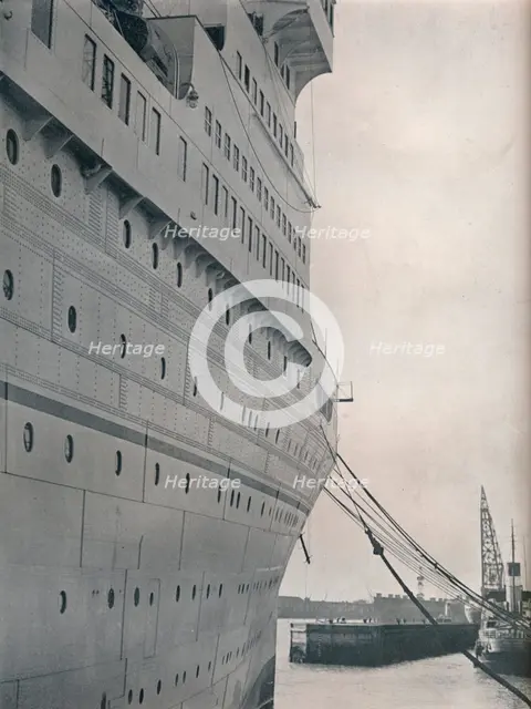 'A view of the starboard side of S.S. Empress of Britain, 1931. Artist: Studio Films.
