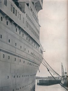 A view of the starboard side of S.S. Empress of Britain, 1931. Artist: Studio Films