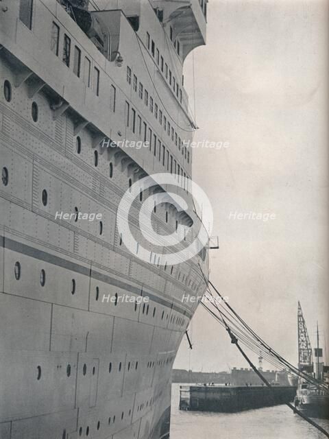 'A view of the starboard side of S.S. Empress of Britain, 1931. Artist: Studio Films.