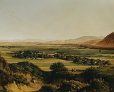 A view of Vienna from the Bisamberg, 1840. Creator: Christian Plattensteiner